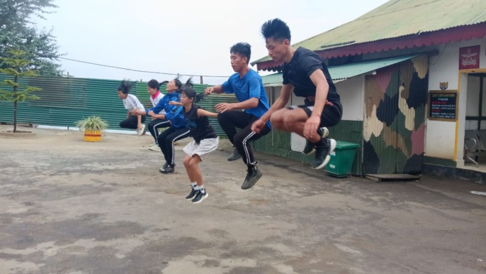 Trainees undergoing focused training capsule in Phek.